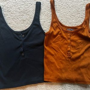 Two button up Tanks from A&F